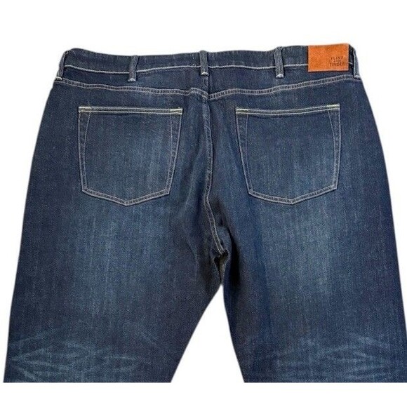 Flint and Tinder Straight Fit Dark Wash Denim Jeans Men’s Size 40 By 34 - Picture 6 of 8